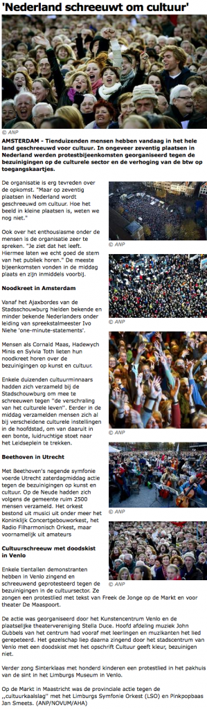 'Nederland schreeuwt om cultuur' - Kunst & literatuur - AD 2011-07-18 14-11-38
