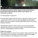 Zakenman wil openingsfilm IDFA tegenhouden